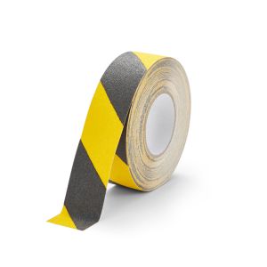 Heskins Safety-Grip vloermarkeringstape (zwart/geel) - 50mm
