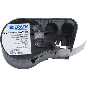 Brady tape MC-1500-595-WT-BK (zwart)