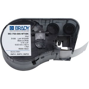 Brady tape MC-750-595-WT-BK (zwart)